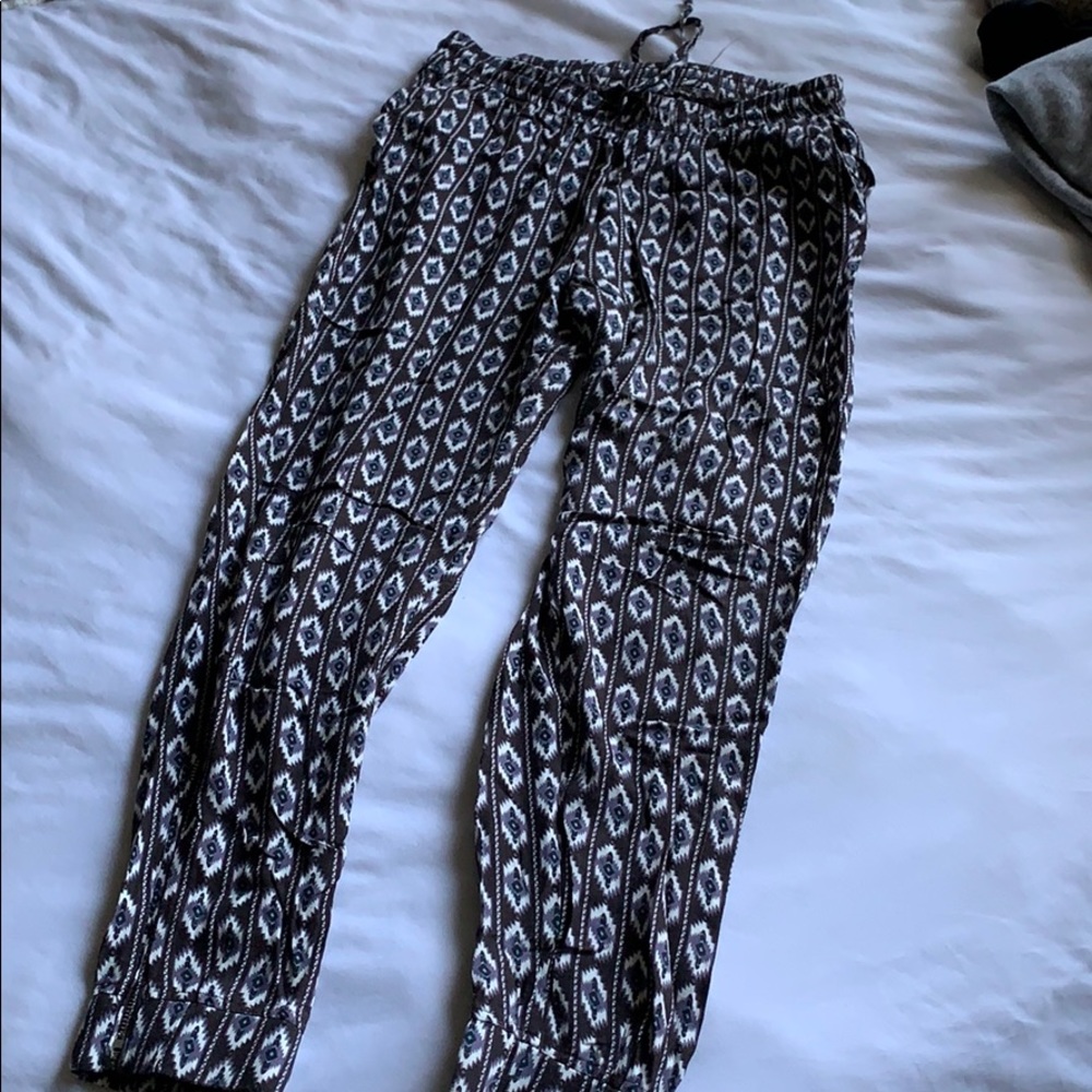 Tribal print flowy pants